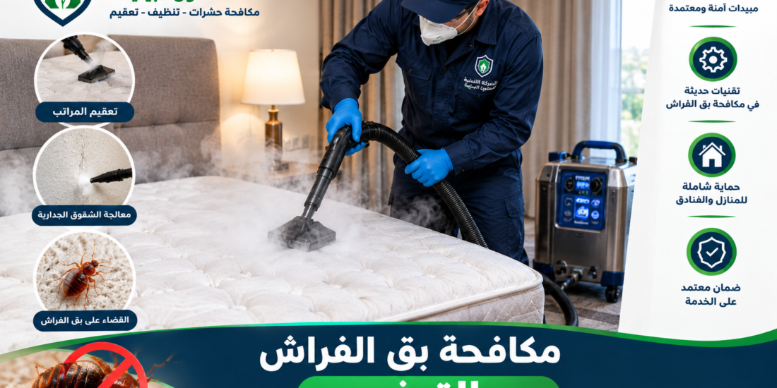 مكافحة بق الفراش بالتبخير والحرارة | دليل الإبادة النهائية 2026