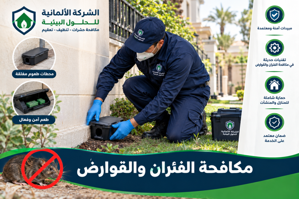 مكافحة الفئران والقوارض في الكمبوندات والمباني - الشركة الالمانية للحلول البيئية