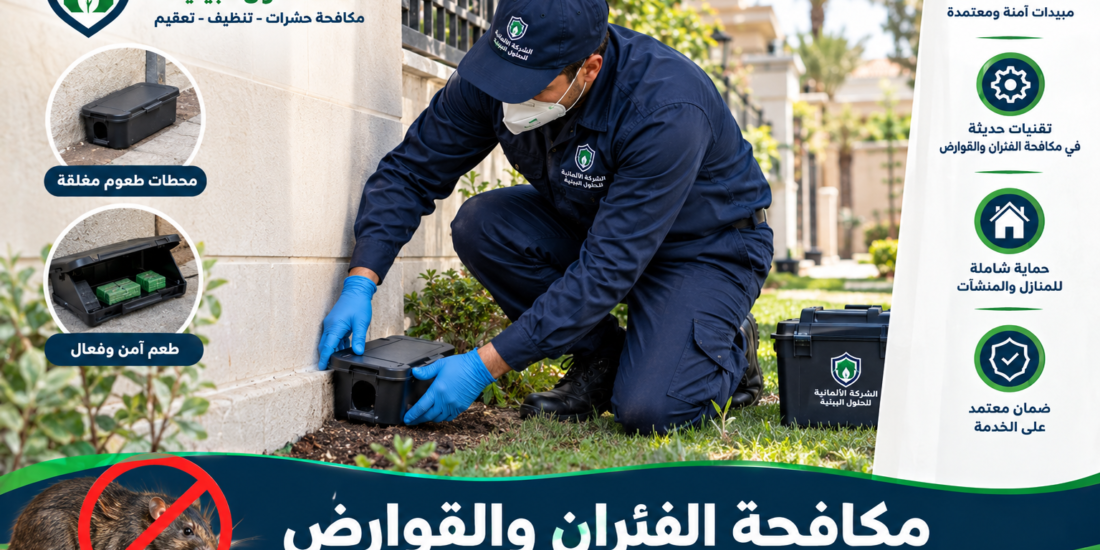 مكافحة الفئران والقوارض في الكمبوندات | دليل السيطرة والوقاية 2026