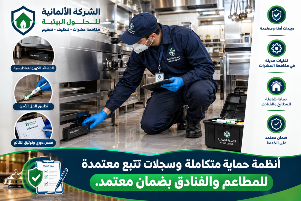 مكافحة الحشرات للمطاعم والفنادق وإدارة الآفات IPM - الشركة الالمانية للحلول البيئية