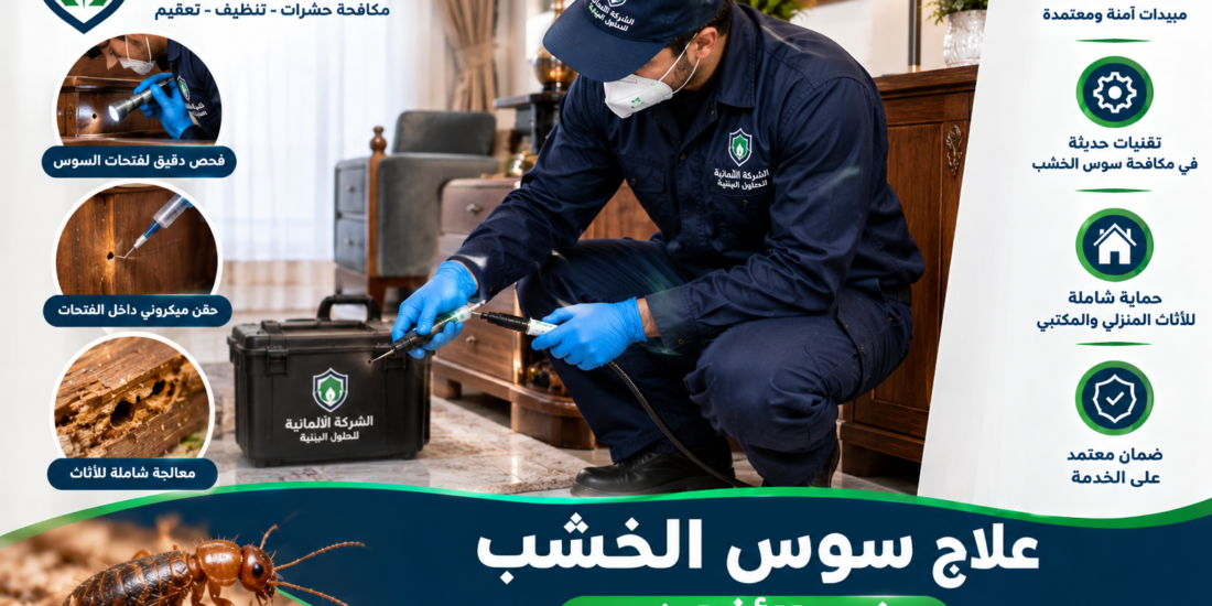 علاج سوس الخشب في الأثاث والأنتيك والبرجولات: الدليل الشامل 2026